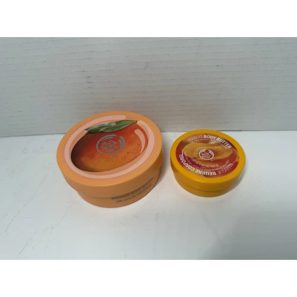 2 The Body Shop Mango Body Butter Original OLD FORMULA. 6.9oz & 1.76oz